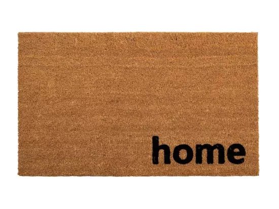 Tapis d'entrée en fibre marron 45x75