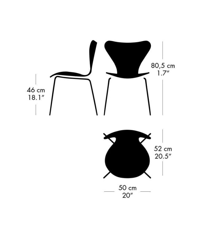Fritz Hansen Vlinderstoel Series 7 stoel velvet Dark Plum