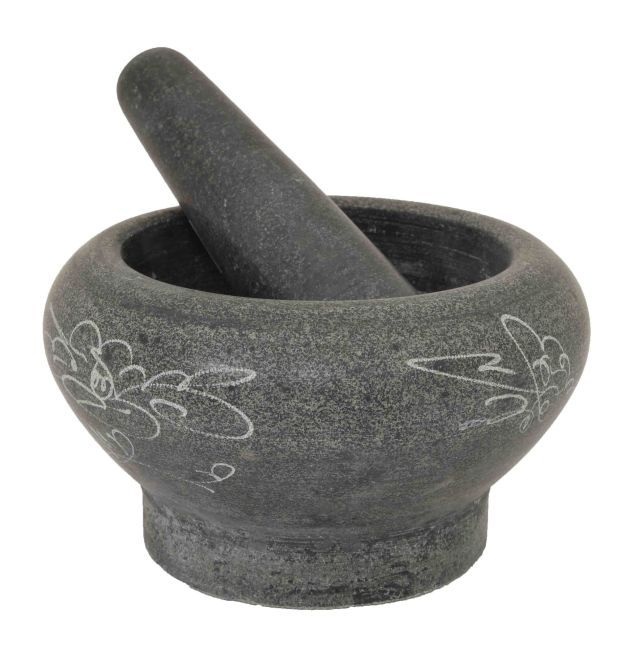 Lucullus Vijzel Glad M. Decor 16cm