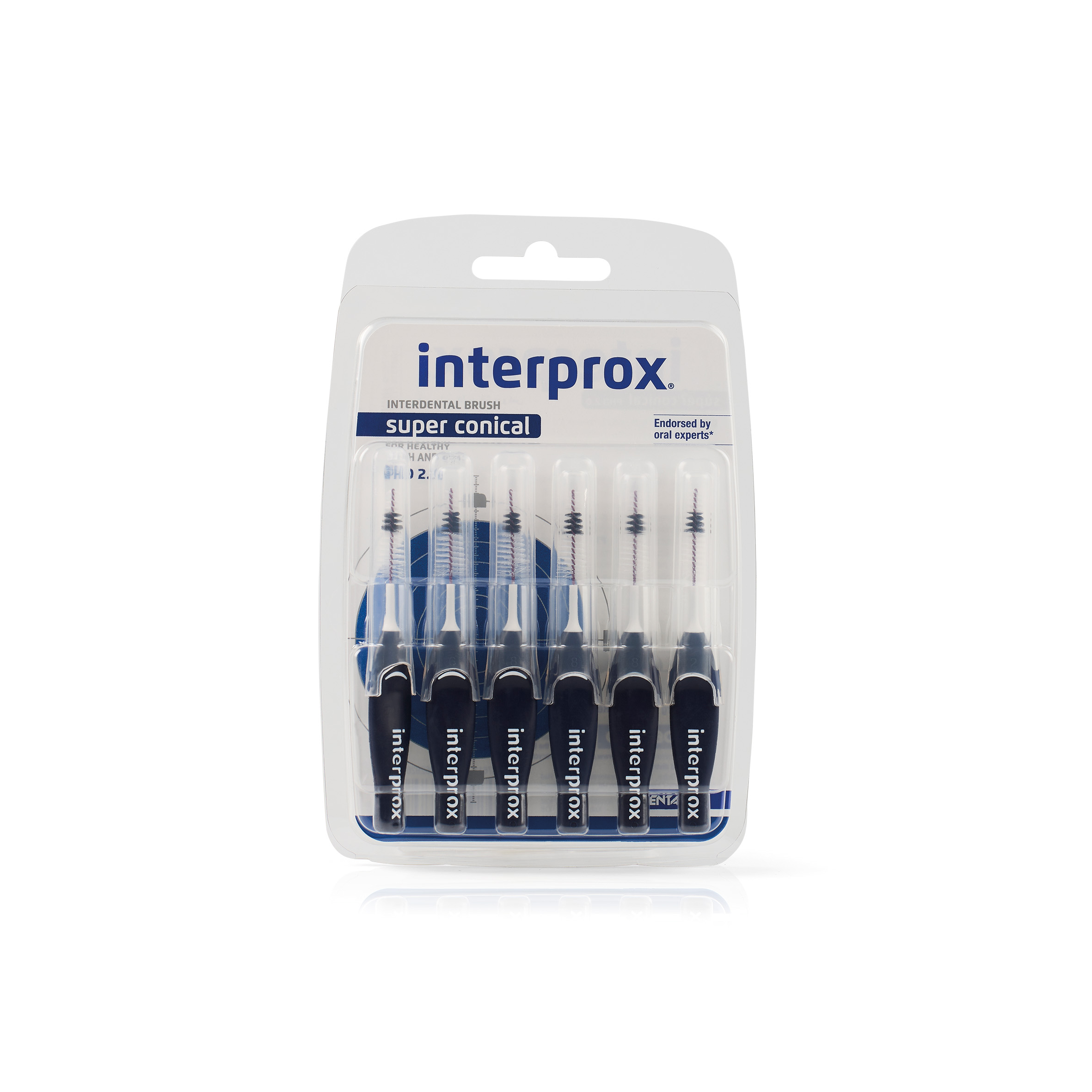 Interprox Super Ragers Conical Donker Blauw (6 stuks)