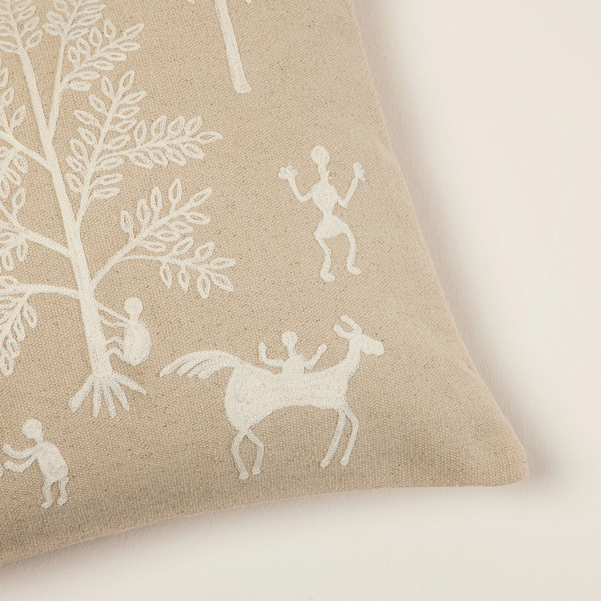 WARLI - Housse de coussin | Beige