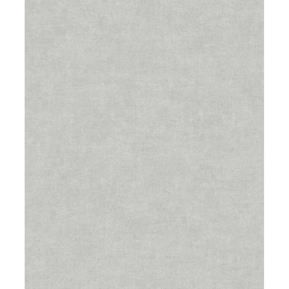 Dutch Wallcoverings Vliesbehang Linen & Textures uni - grijs - 10,05m x 53cm