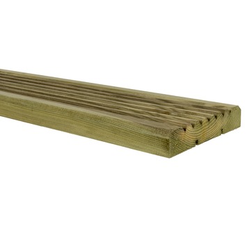 Vlonderplank grenenhout ca. 2,6 x 14 cm, lengte ca. 360 cm