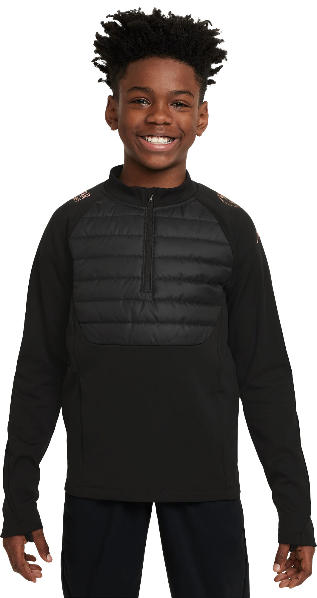 PSG Academy Winter Warrior Football Top Junior 011/Black/Black/Rust Pink