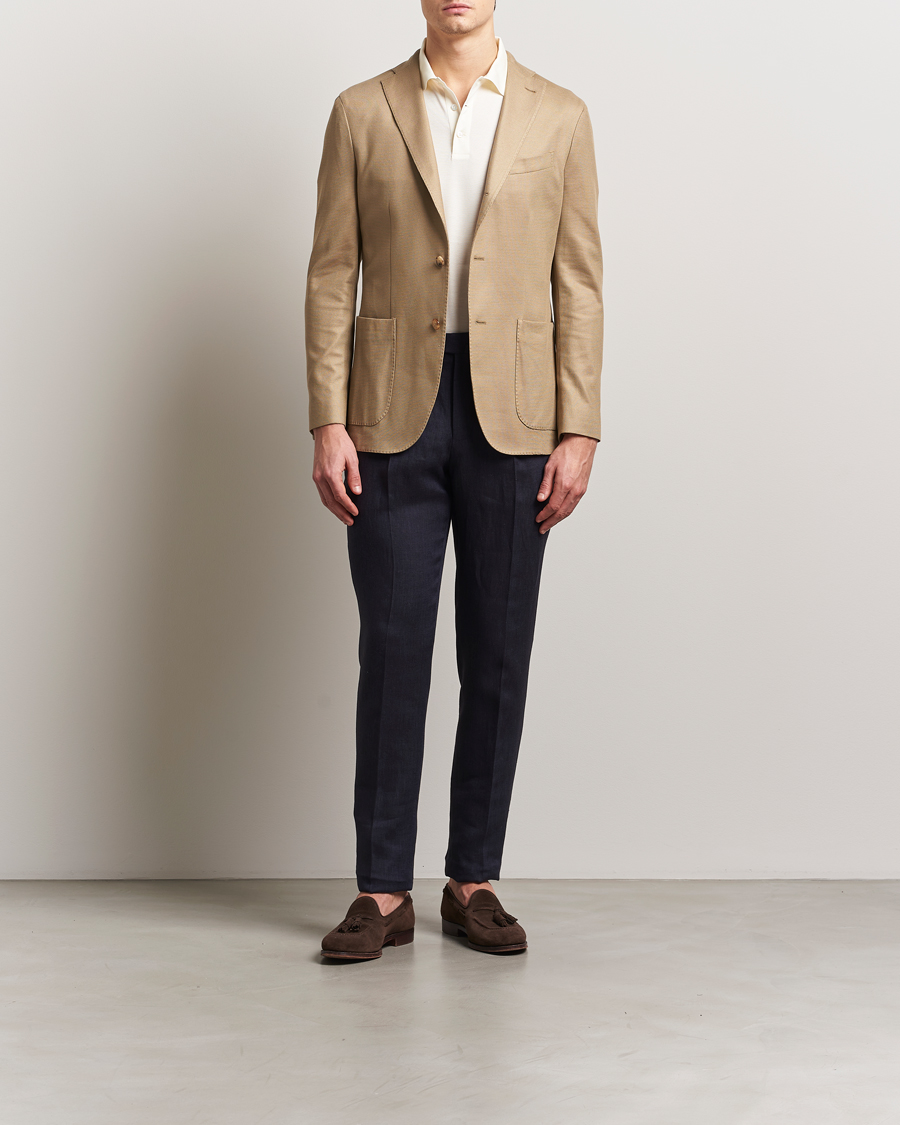 Boglioli K Jacket Hopsack Jersey Blazer Beige