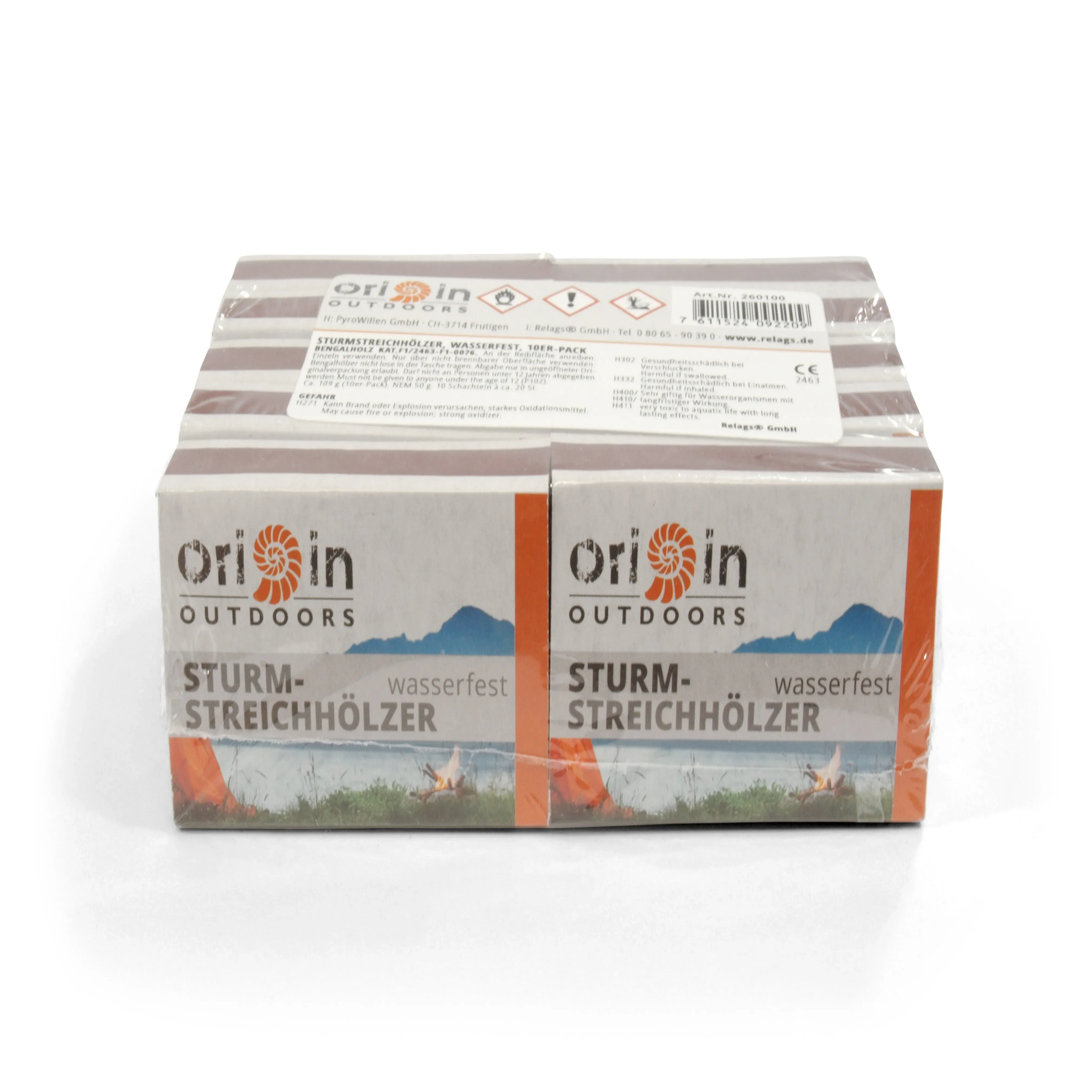 Origin Outdoors -  Sturmstreichhölzer wasserfest 10er Pack