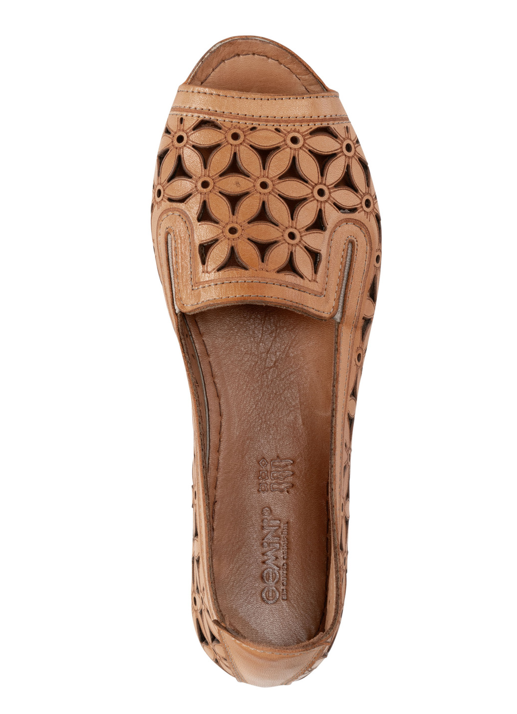 Gemini Slipper aus teilweise geprägtem Nappaleder