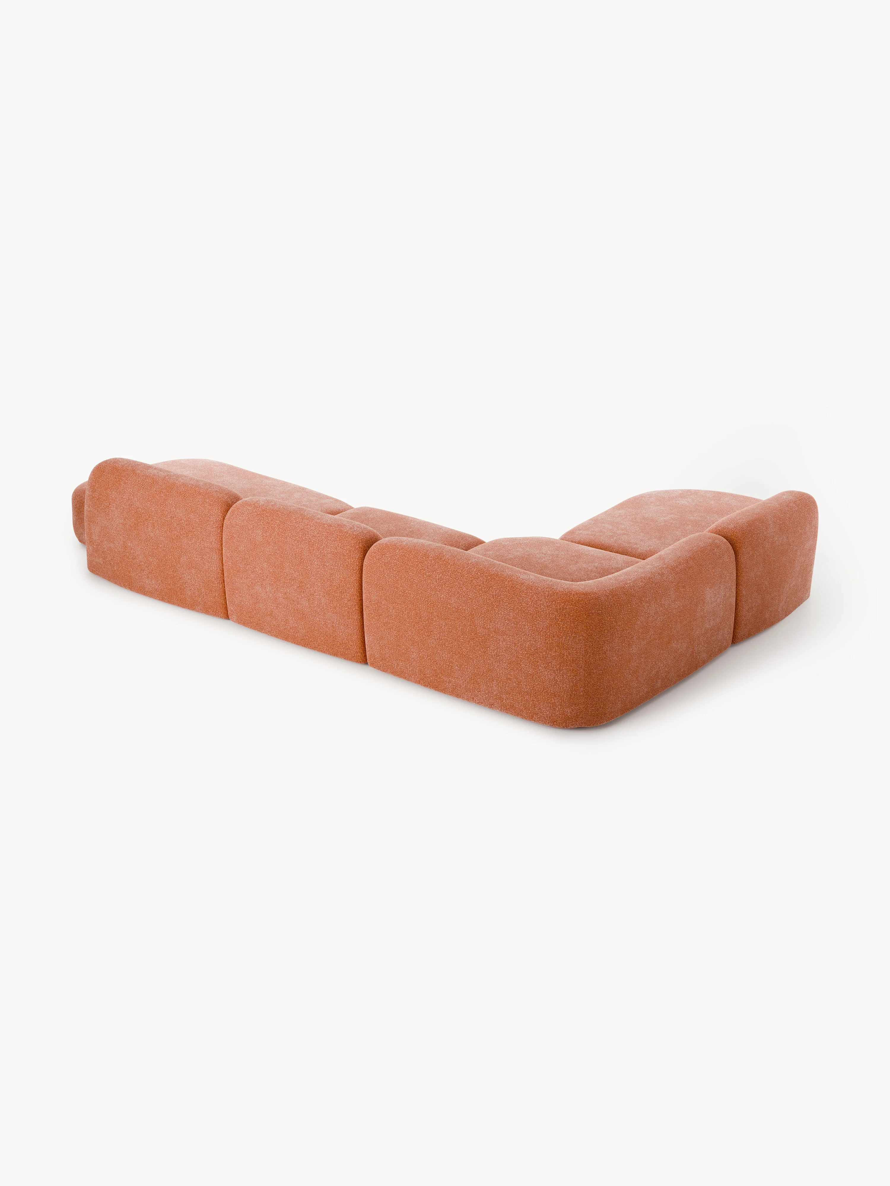 XL modulaire hoekbank Wolke met chaise longue