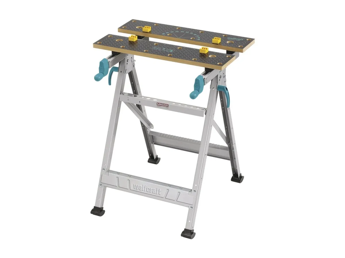 wolfcraft GmbH MASTER 200, Savbuk arbejdsbord, MDF, Aluminium, Sort, 180 kg, 14,5 cm, 36,5 cm