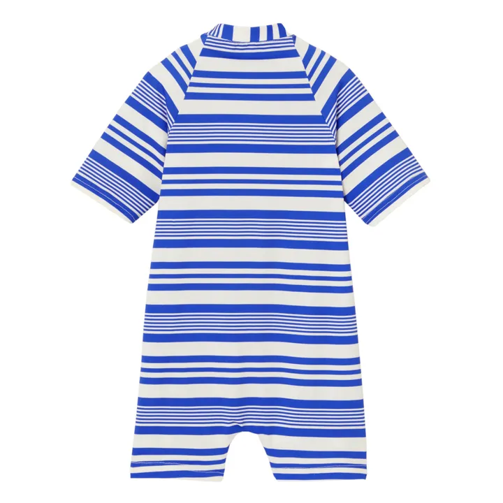 Lison Paris Combishort Anti-UV Rayée Matière Recyclée Malo | Blanc