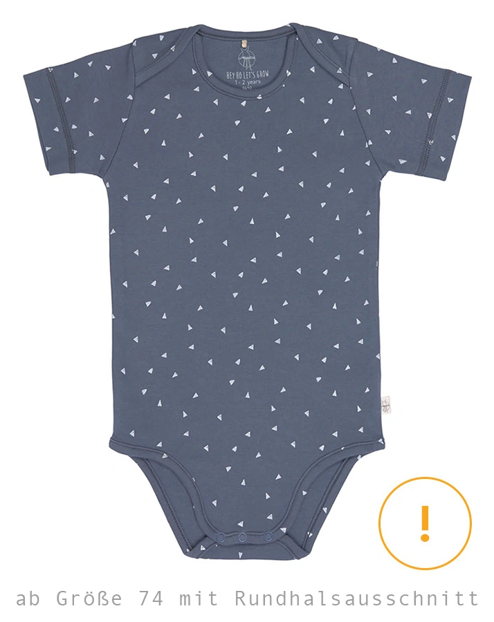 Kurzarm-Body TRIANGLE in blau