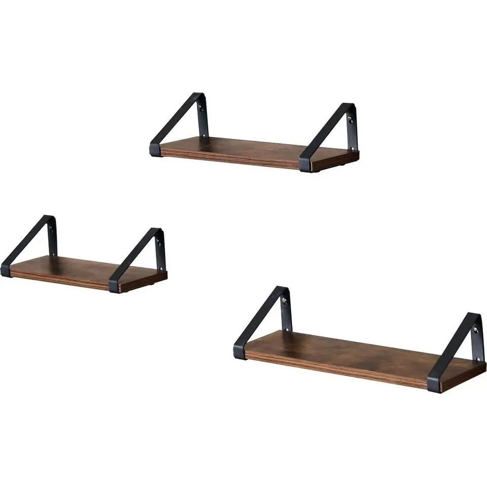 Vasagle - Wandplanken- Set van 3 - 44,2 x 15,6 x 8,2 cm