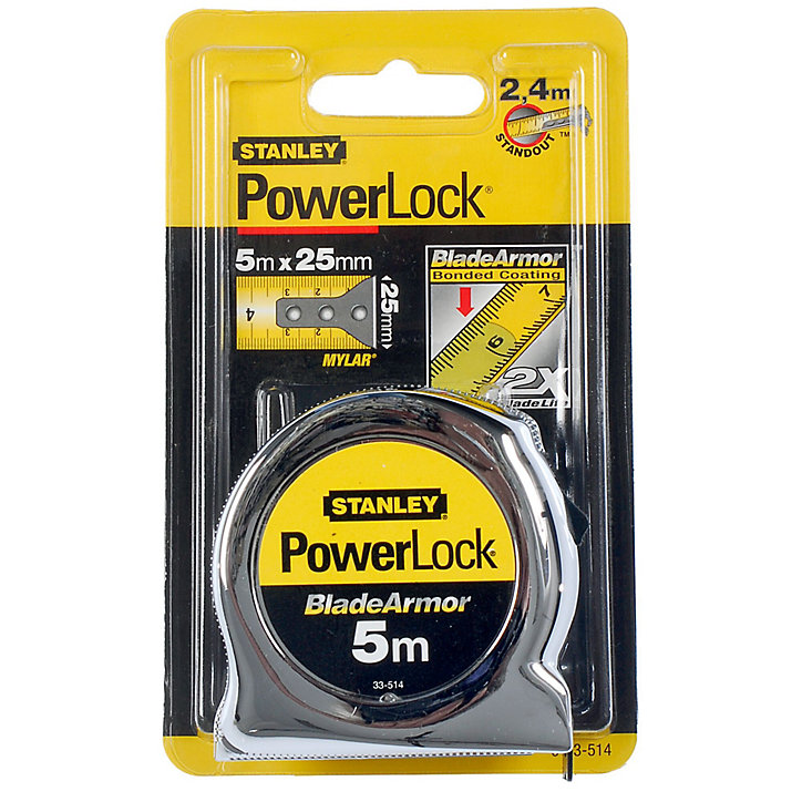 Mètre mesure à ruban Powerlock Armor Stanley - 0-33-514