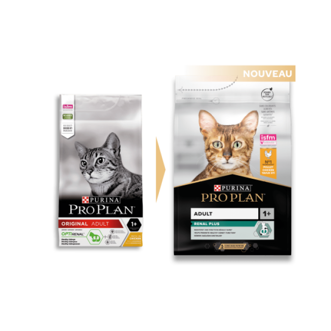 Croquettes pour chats Pro Plan Renal Plus Adulte Poulet et Riz