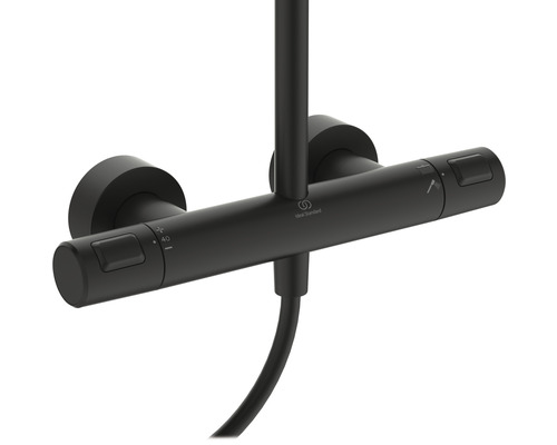 Douchekolom incl. thermostaat Ideal STANDARD Ceratherm zwart A7545XG
