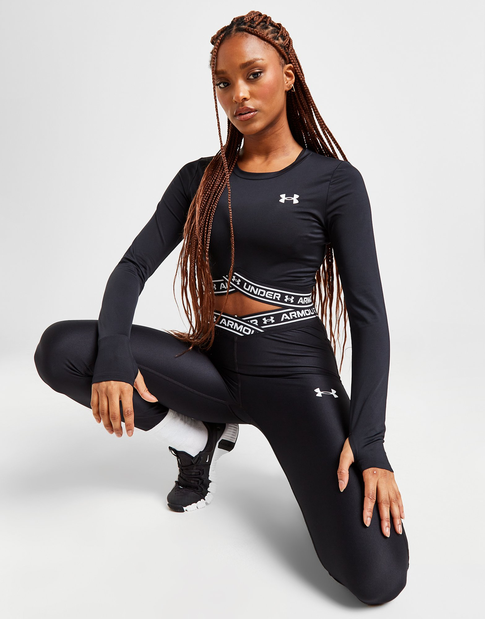 Under Armour Crop Top Manches Longues Crossover Femme