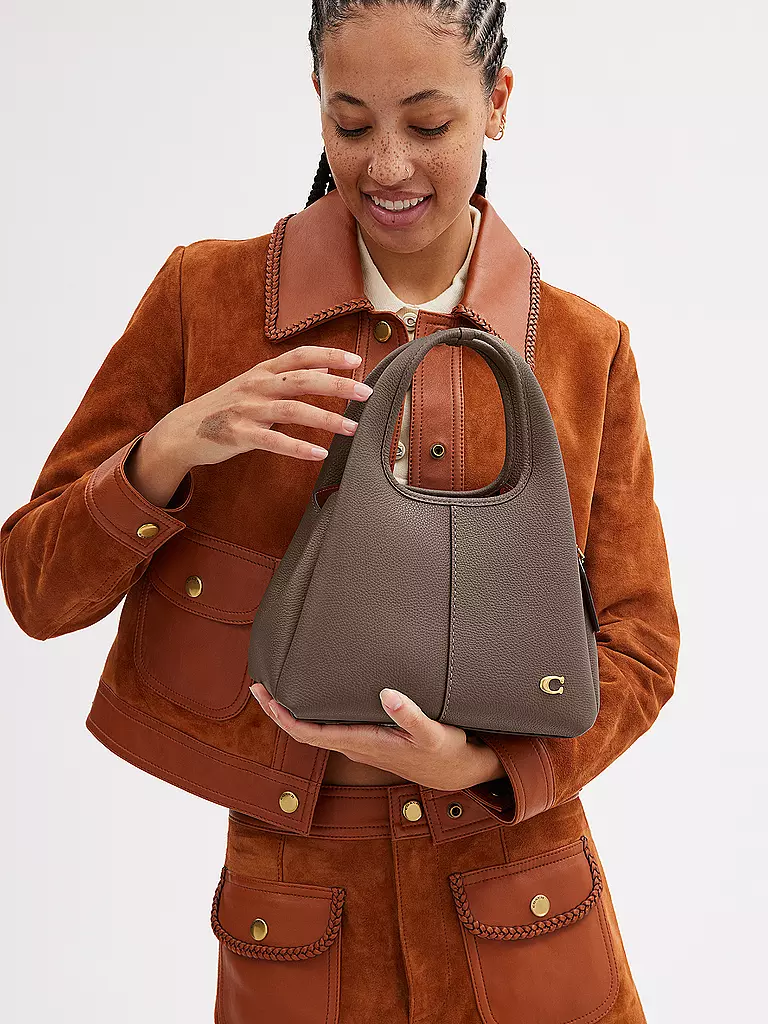 COACH Ledertasche - Umhängetasche LANA23 grau