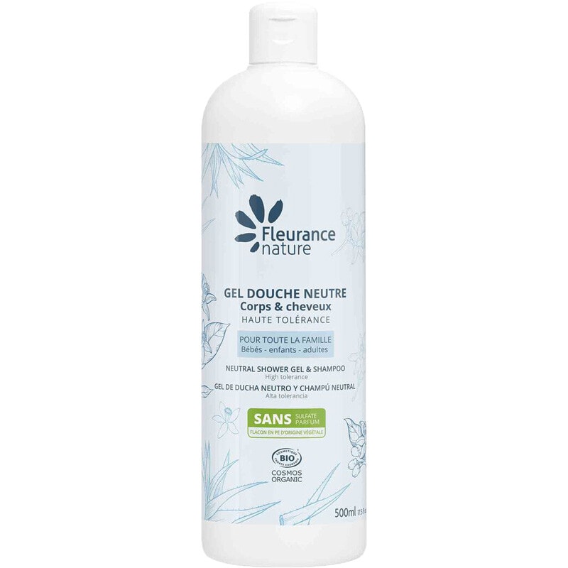 Gel douche neutre bio - Aloe vera & eau florale d'oranger - 500 ml