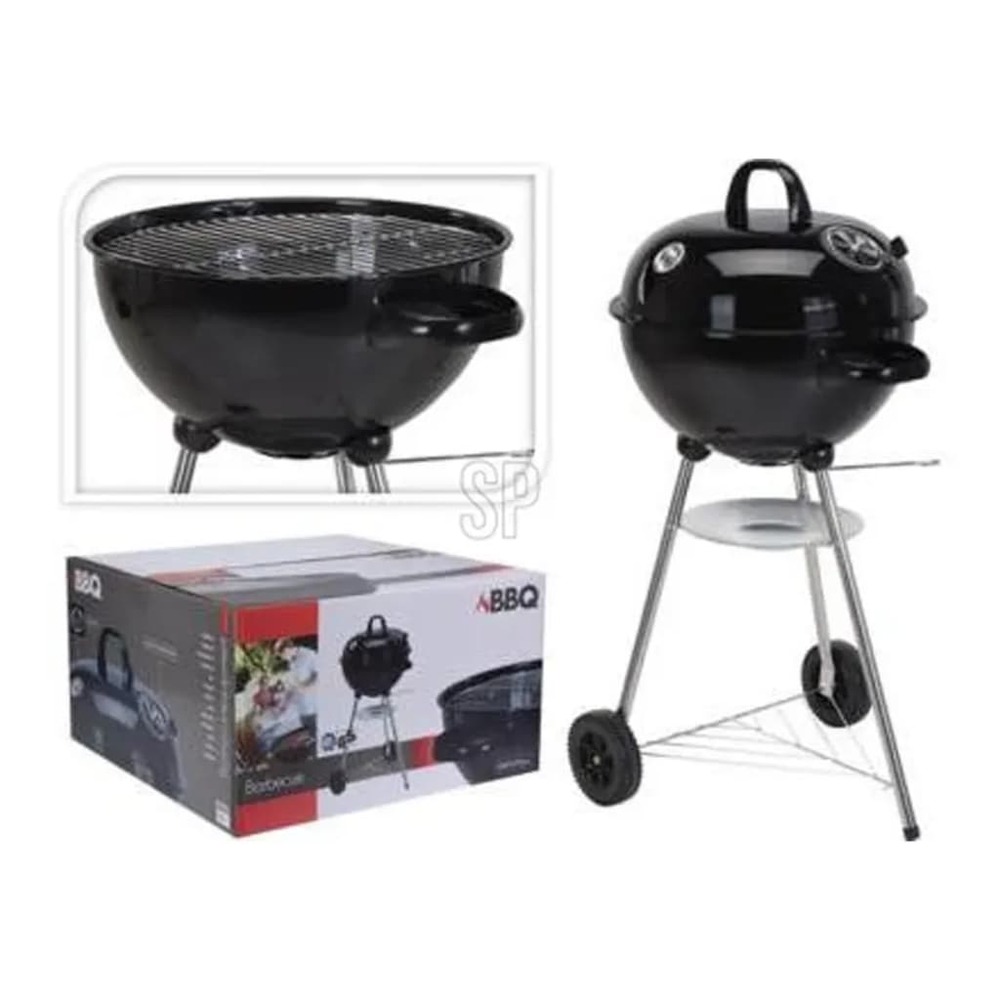 Barbecue forme de boule noir