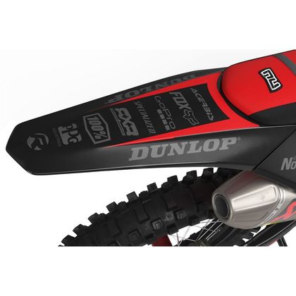 Kit déco RiderUnik MIL BLACK - Noir / Rouge