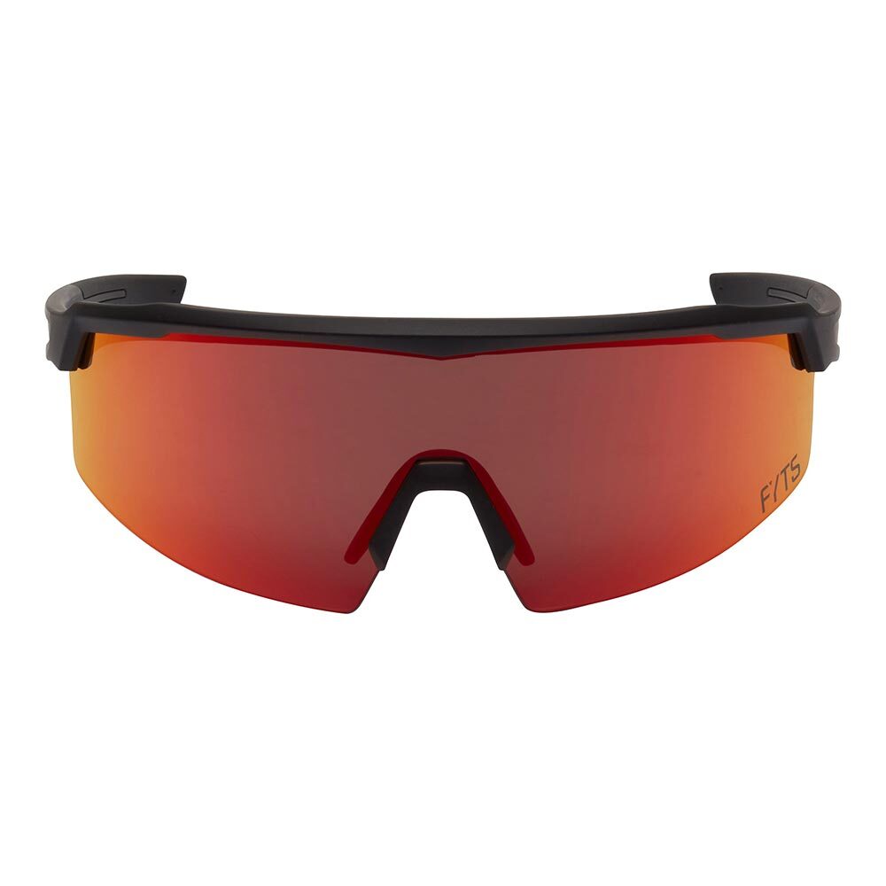 FYTS SNLR Fietsbril Mat Zwart met Rode Lens