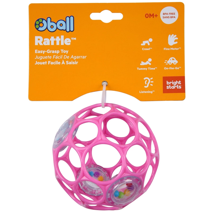 Oball™ Rassel pink, 10 cm