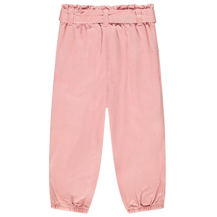 Pantalon avec ceinture motif noeud pour bébé fille - Fuchsia