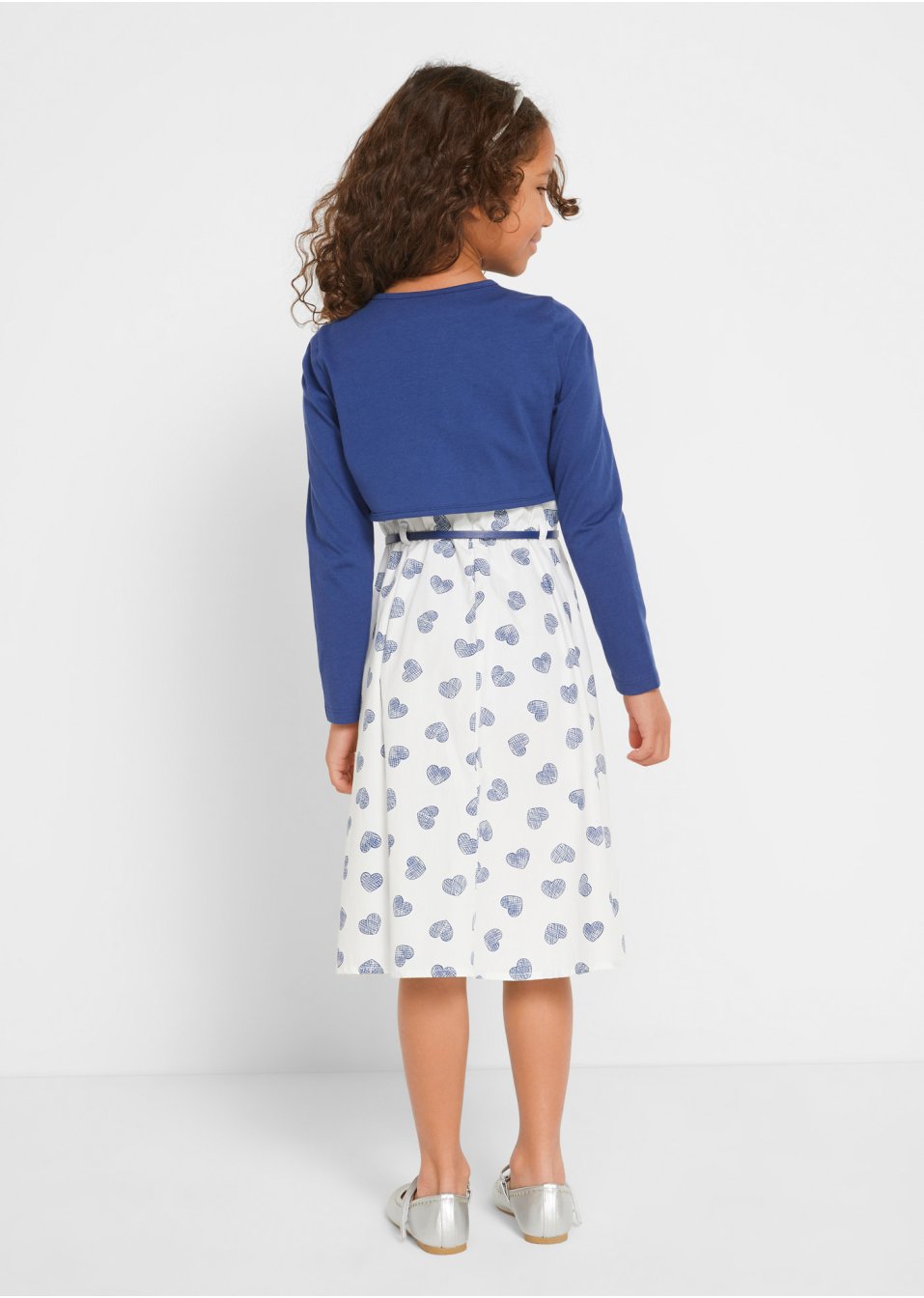Robe fille, boléro, ceinture (Ens. 3 pces.)