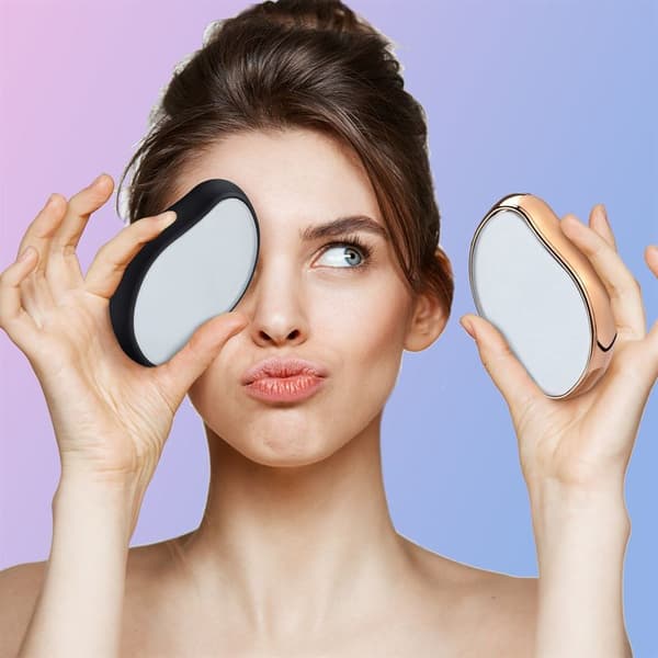UNIQ Crystal Hair Eraser - Epilator med krystall for Smertefri hårfjerning - Gull