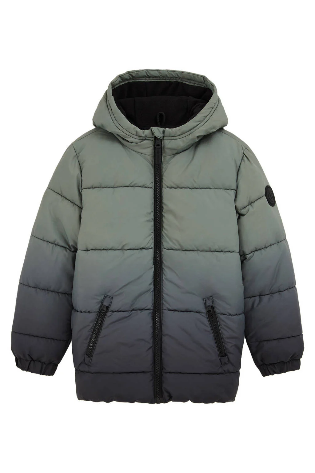 WE Fashion Blue Ridge winterjas grijsgroen