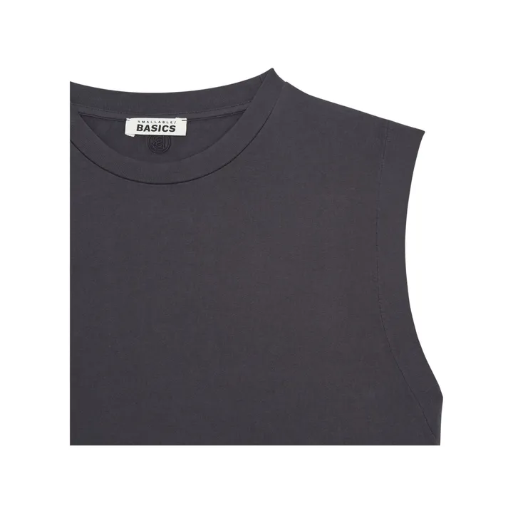SMALLABLE BASICS T-shirts Femme Sans manches Coton Bio | Noir