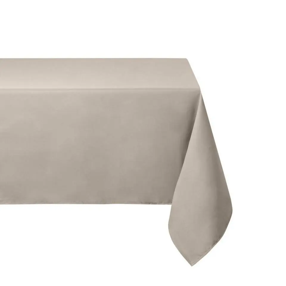 Stof Textiles Tafelkleed - 145 x 200 cm - licht taupe