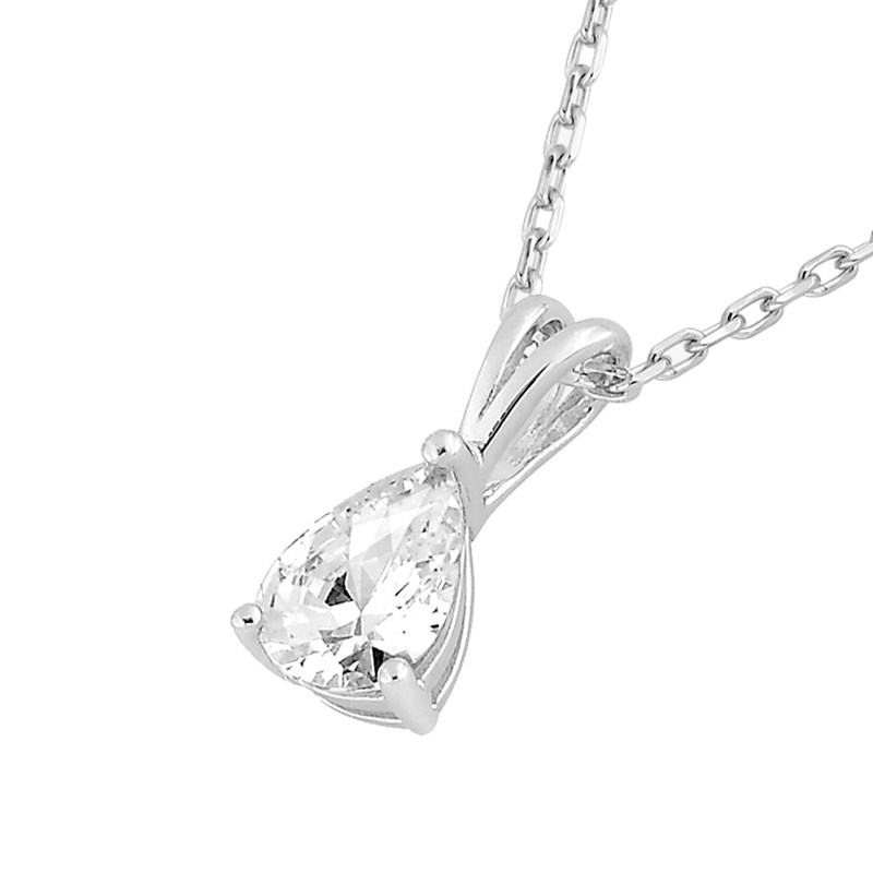 Collier Femme - Oxyde de zirconium - Argent 925 - Longueur : 42 cm