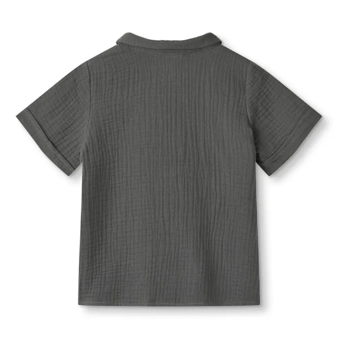 Fliink Chemise Paco Gaze de Coton | Gris anthracite