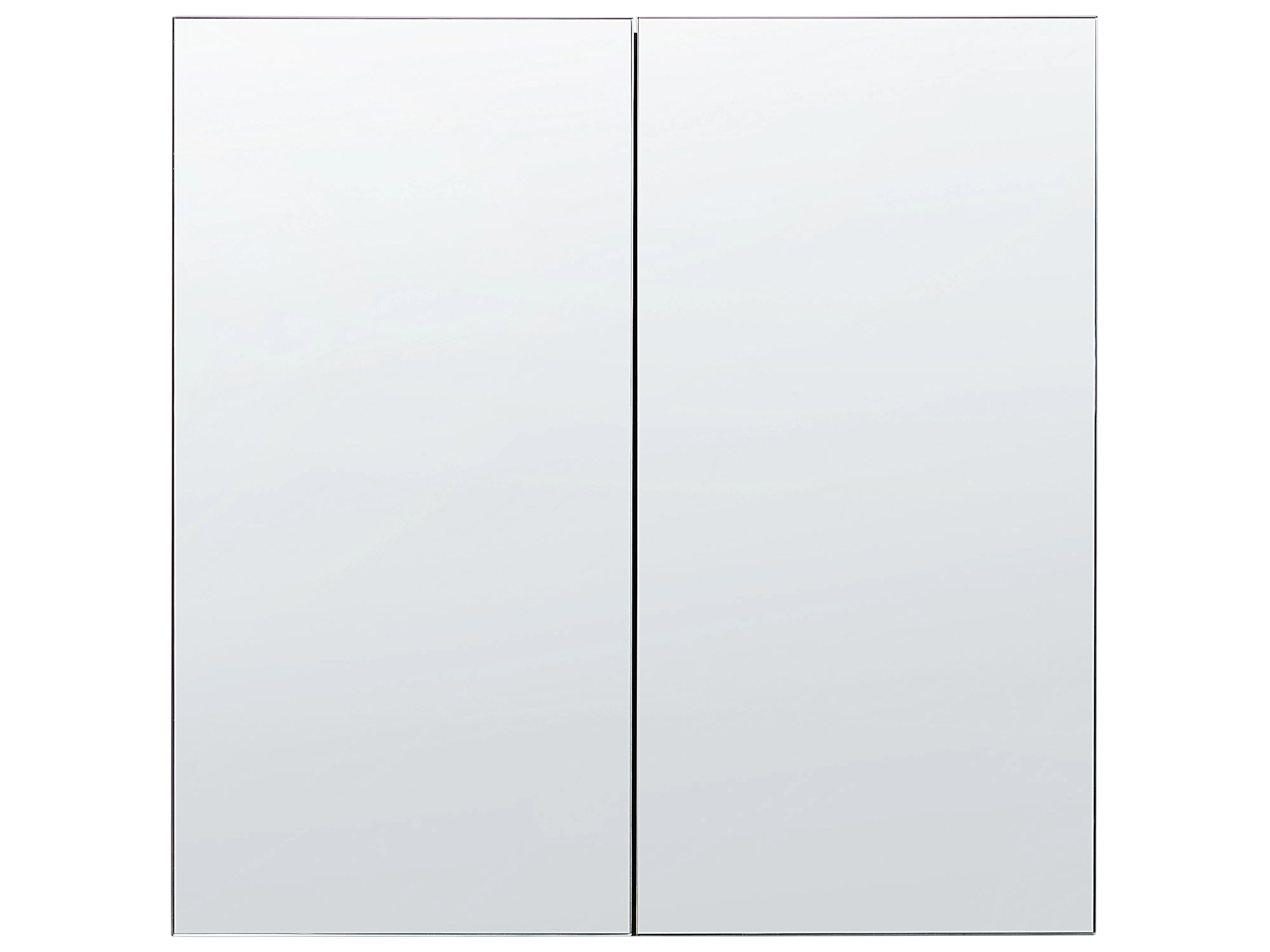Badkamer wandkast met spiegel NAVARRA 60 cm 60 cm Zwart