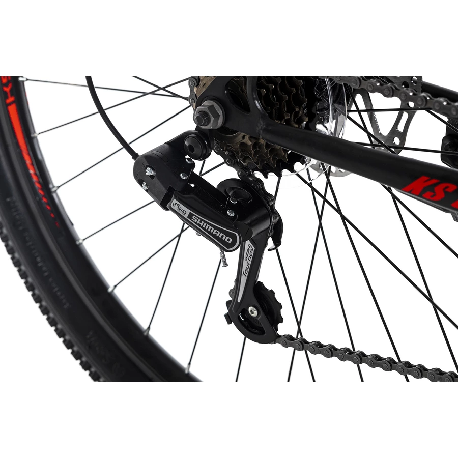 KS Cycling Mountainbike Hardtail 29 Zoll Catappa schwarz-rot schwarz-rot