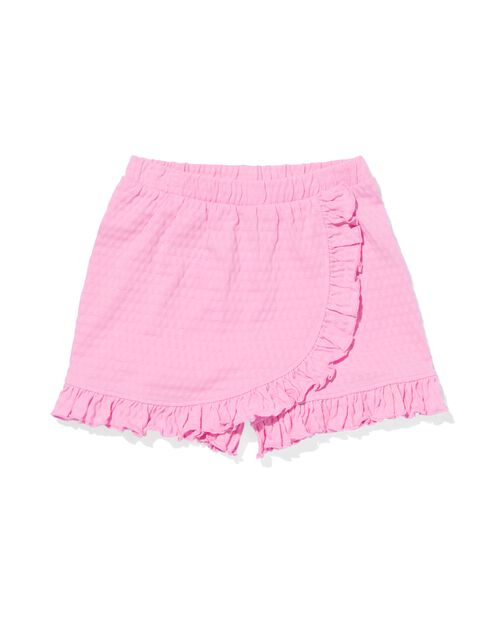 jupe-culotte enfant ajouré rose