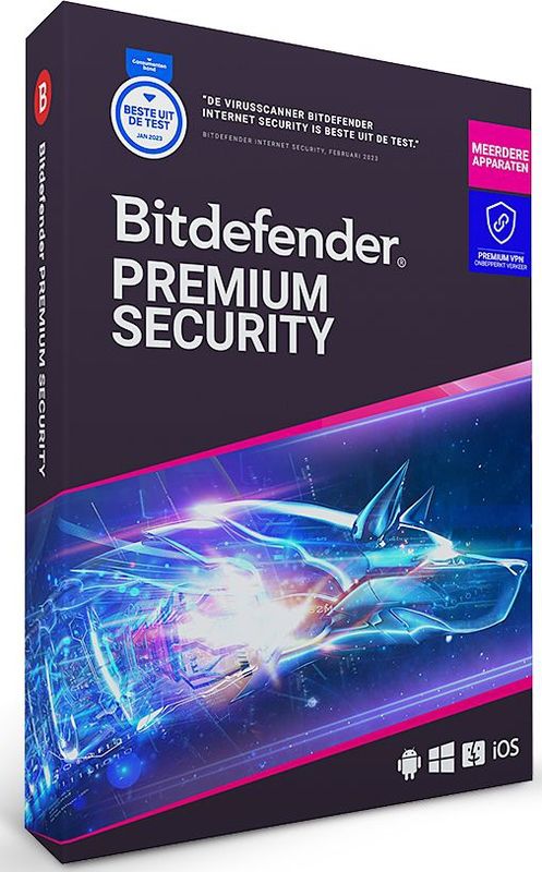 Bitdefender - Premium Security - Antivirus - 10 Apparaten - 1 Jaar