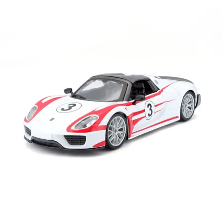 BBURAGO Race Porsche 918 Spyder, Weissach, 1:24