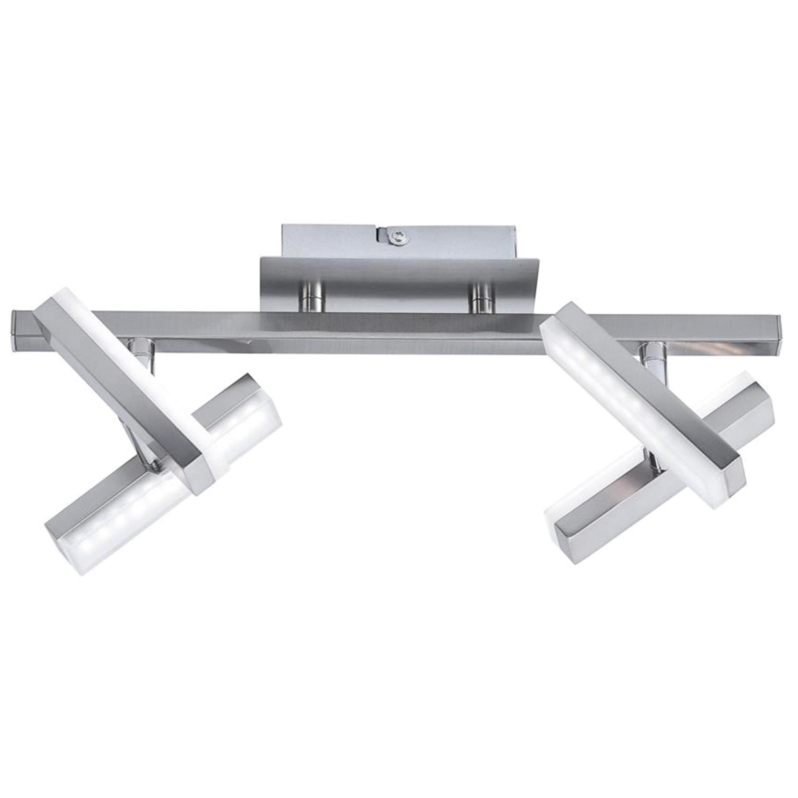 LED-Deckenstrahler - stahlfarben - 4-flammig