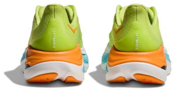 Chaussures Running Hoka Skyward X Vert/Bleu/Orange Femme