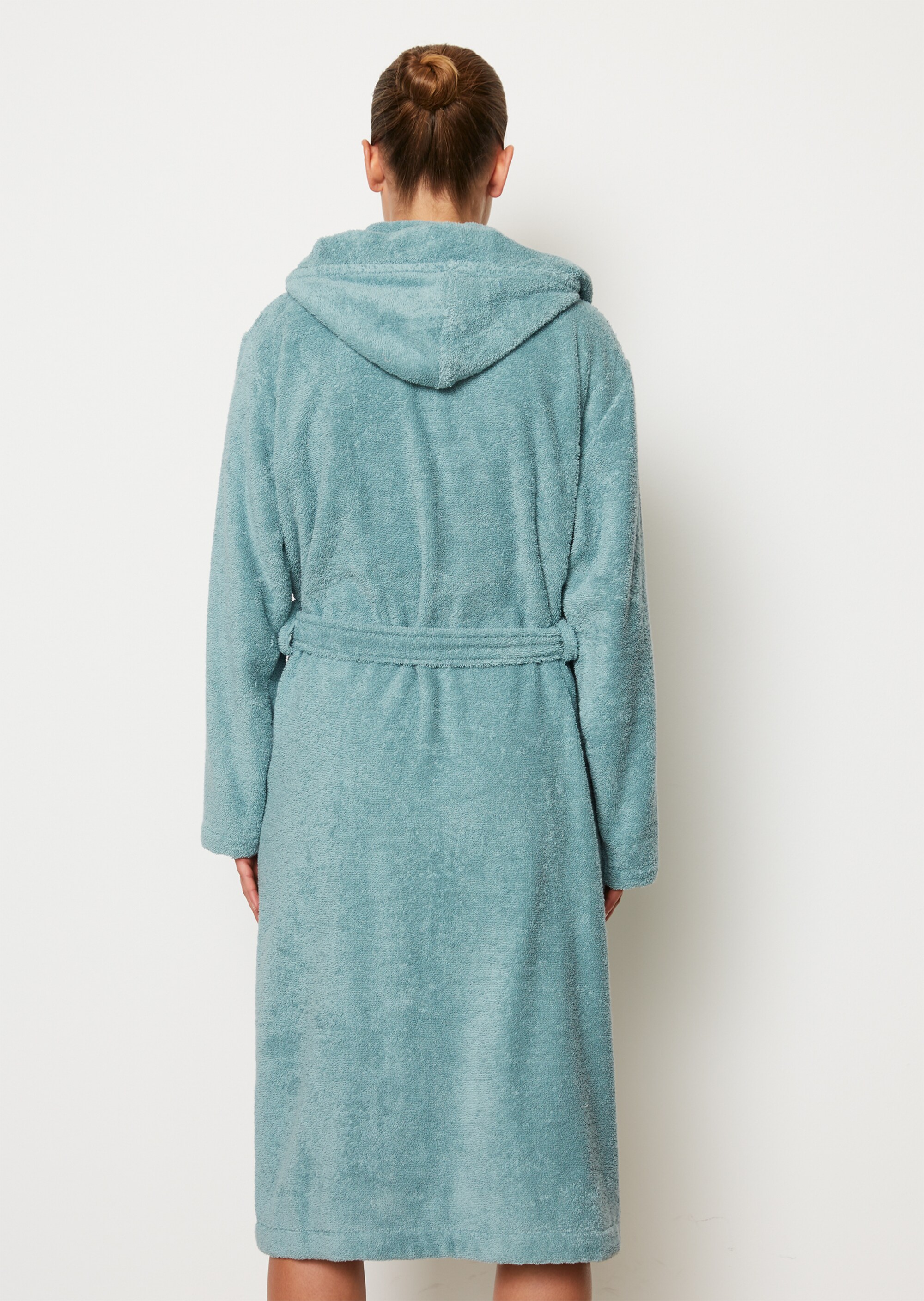 Damen-Bademantel Modell TIMELESS mit Kapuze
