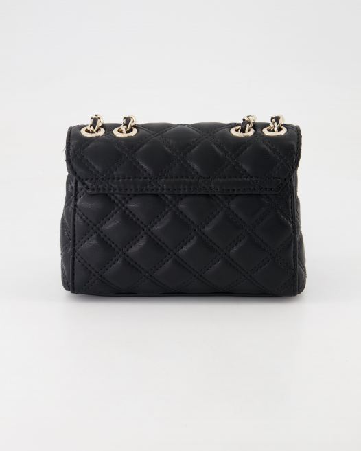 Guess Giully Mini 2 Comp Cnvrtbl flp Handtasche in Schwarz