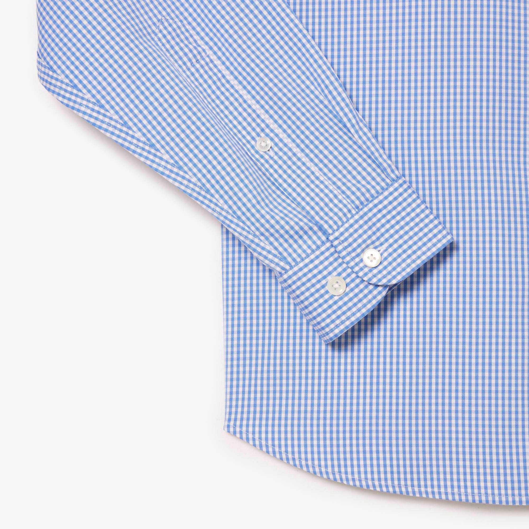 Regular Fit Herren-Hemd aus Premium-Baumwolle mit Karos Lange Armel - Blau - Lacoste - Herren