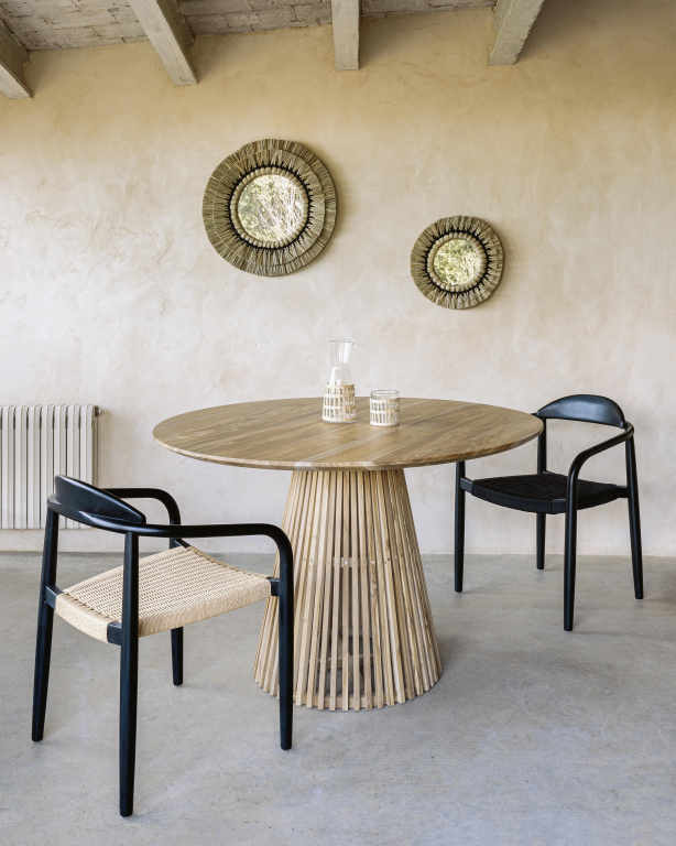Kave Home Jeanette tafel eettafel 120 zwart