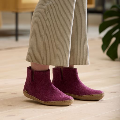 Glerups Hjemmesko, Cranberry, 40