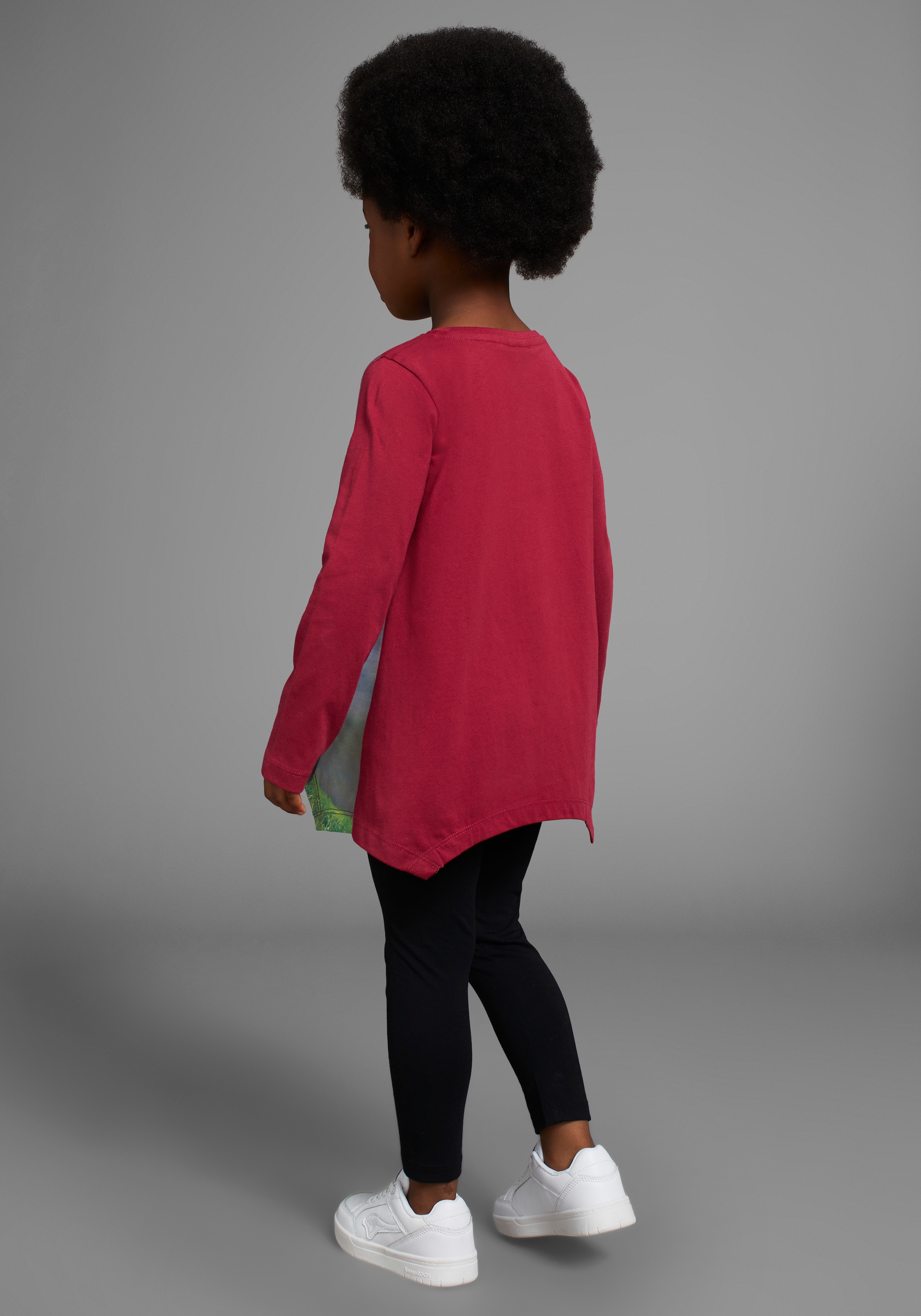 KIDSWORLD Langarmshirt & Leggings »2tlg. Set Shirt + Leggings mit Pferde-Motiv - NEUE FARBE dazukommen«, 2 süsses Fotomotiv