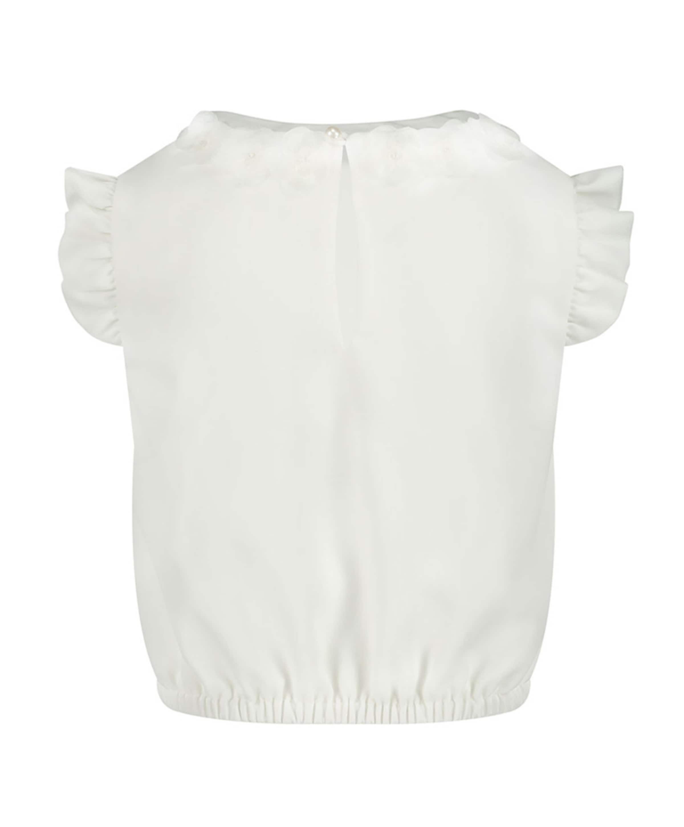 Gymp Meisjes blouse korte mouw ecru