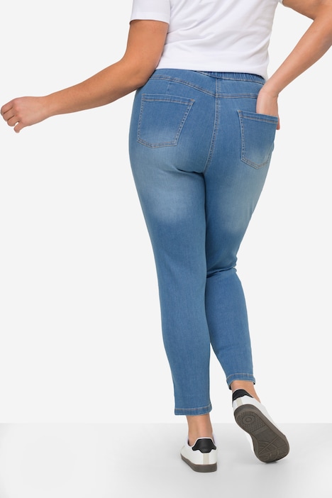 Jeggings Jule, Slim Fit, Washeffekte, Elastikbund
