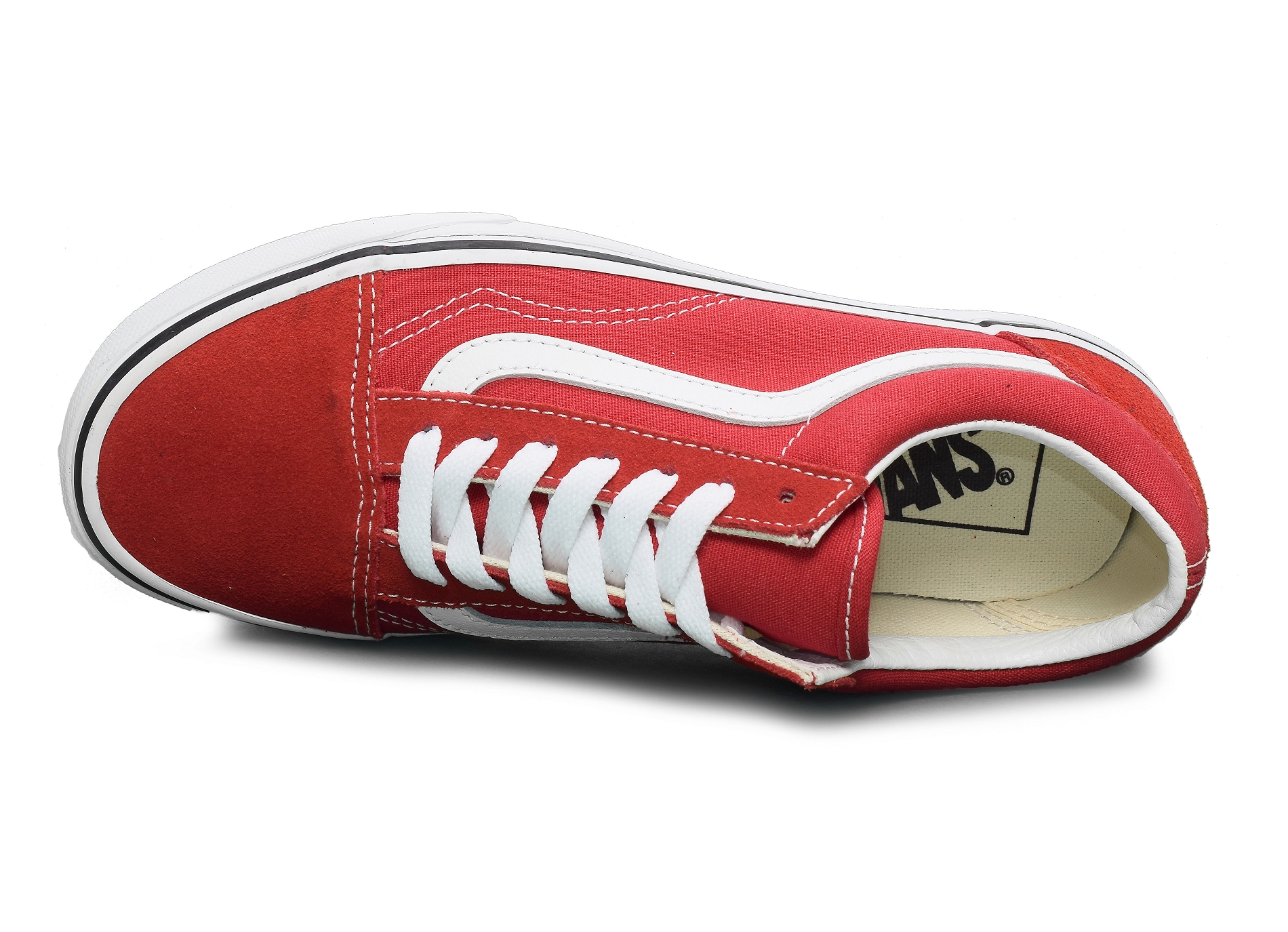 Ua old skool rouge blanc